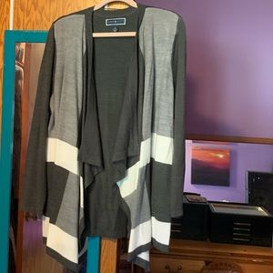 Grey knit cardigan
